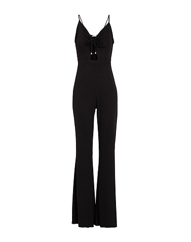 RELISH Jumpsuits and Overalls Black 96% Polyester, 4% Elastane
