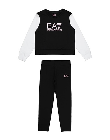 EA7 Tuta da ginnastica Nero 54% Cotone, 42% Modal, 4% Elastan