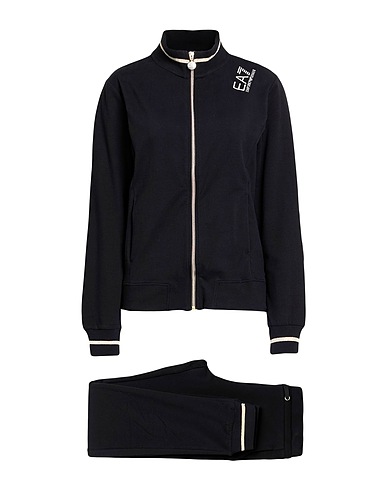 EA7 Athletic outfit Black 95% Cotton, 5% Elastane, Metallic fiber, Polyester