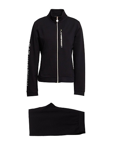 EA7 Athletic outfit Black 95% Cotton, 5% Elastane