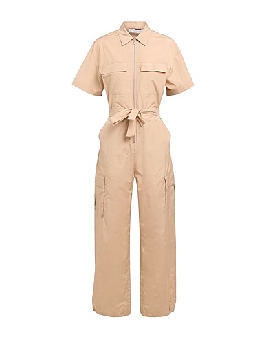PESERICO Jumpsuits and Overalls Sand 52% Cotton, 48% Polyester
