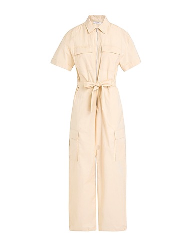 PESERICO Jumpsuits and Dungarees Beige 52% Cotton, 48% Polyester