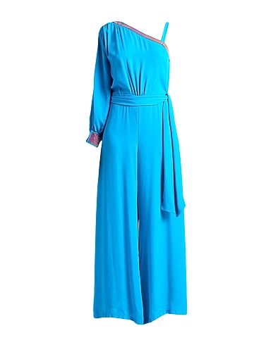 CARLA MONTANARINI Jumpsuits and Dungarees Light blue 100% Polyester