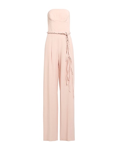 ERMANNO SCERVINO Jumpsuits and Dungarees Light pink 76% Viscose, 24% Linen