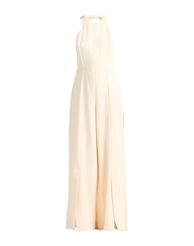 TWINSET Jumpsuits and Dungarees Beige 83% Viscose, 17% Linen