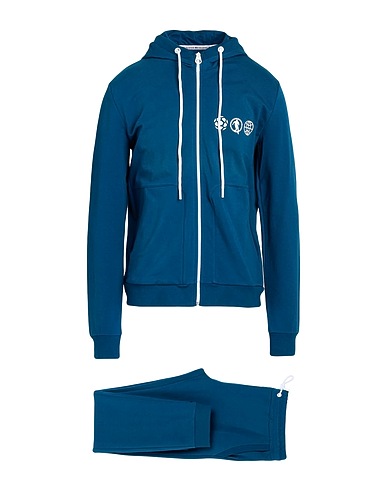 BIKKEMBERGS Tracksuit Deep teal 95% Cotton, 5% Elastane