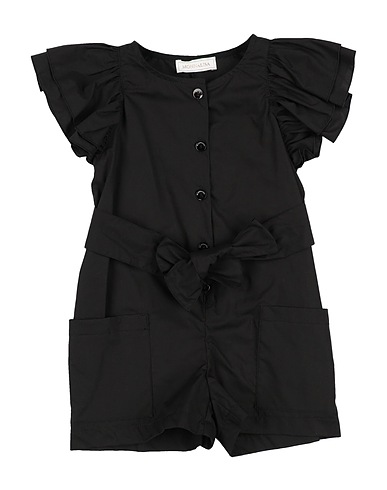 MONNALISA Playsuits NERO 100% Cotton