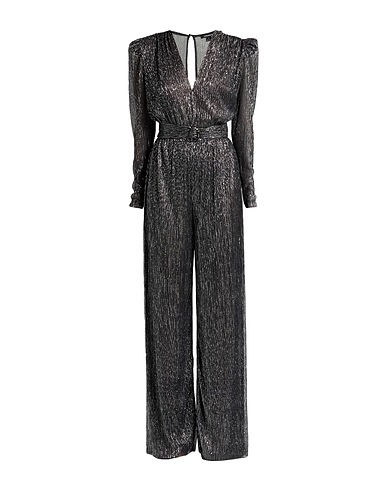 SABINA MUSÁYEV Jumpsuits and Dungarees Black 50% Polyester, 50% Metallic fiber