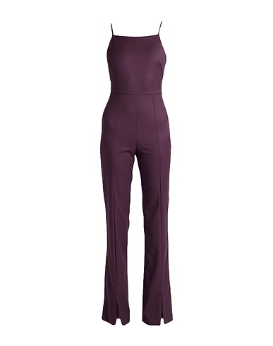 PATRIZIA PEPE Jumpsuits and Dungarees Plum 68% Polyester, 29% Viscose, 3% Elastane