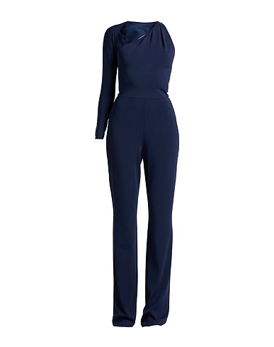 RALPH LAUREN COLLECTION Jumpsuits and Dungarees Navy blue 80% Viscose, 16% Nylon, 4% Elastane