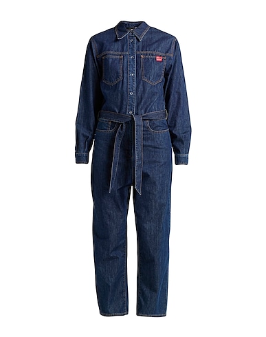 LOVE MOSCHINO Denim overall Blue 100% Cotton