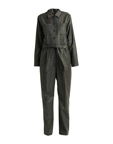 A.P.C. Jumpsuits and Dungarees Dark green 100% Wool