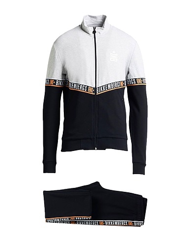 BIKKEMBERGS Combinaison sportive Gris clair 95% Coton, 5% Élasthanne, Polyester