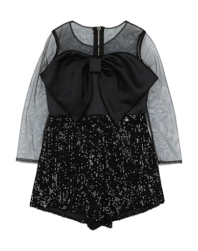 ELISABETTA FRANCHI Tracksuits, dungarees and outfits LA MIA BAMBINA Black 100% Polyamide, Polyester, Elastane