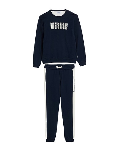 BIKKEMBERGS Tracksuit Navy blue 100% Cotton