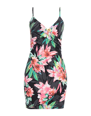 GUESS Sheath dress Charcoal 57% Cotton, 38% Modal, 5% Elastane