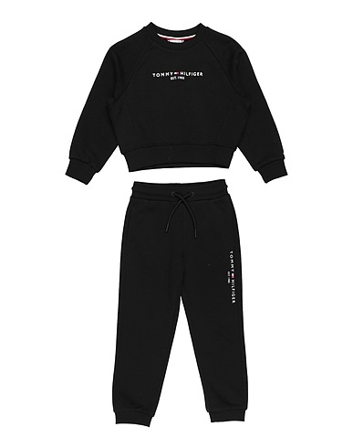 TOMMY HILFIGER Tracksuit Black 95% Cotton, 5% Elastane
