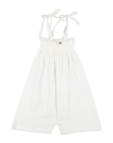 CUCÙ LAB Playsuits BIANCO 98% Cotton, 2% Elastane