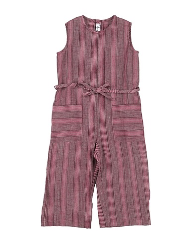 IL GUFO Kids’ jumpsuit Dark purple 100% Linen