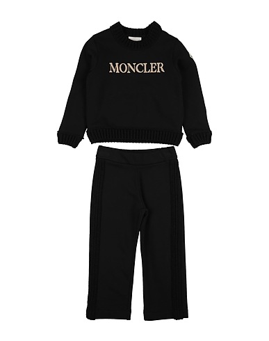 MONCLER Tracksuit Black 100% Cotton, Virgin Wool
