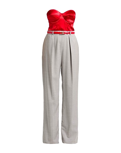 ELISABETTA FRANCHI Jumpsuits and Overalls Burgundy 49% Acetate, 44% Polyamide, 7% Elastane, Virgin Wool