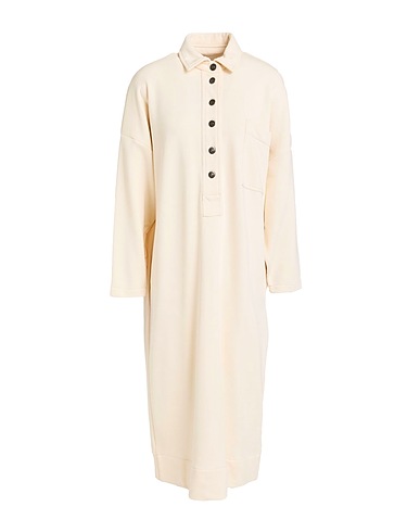 8PM Midi dress Ivory 65% Cotton, 35% Polyester