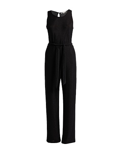 ONLY Jumpsuits and Dungarees Black 65% Nylon, 30% Metallic fiber, 5% Elastane