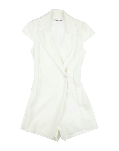 PATRIZIA PEPE Kids’ jumpsuit White 75% Polyester, 23% Viscose, 2% Elastane