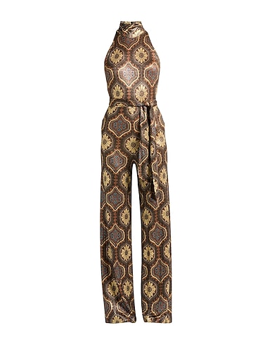 SIYU Jumpsuits and Dungarees Bronze 75% Viscose, 13% Polyamide, 12% Polyester
