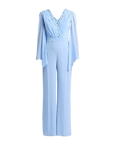 CAMILLA  Milano Jumpsuits and Dungarees Sky blue 97% Polyester, 3% Elastane