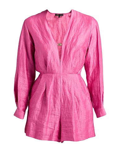 MAJE Jumpsuits and Dungarees Pink 88% Linen, 12% Polyamide, Brass