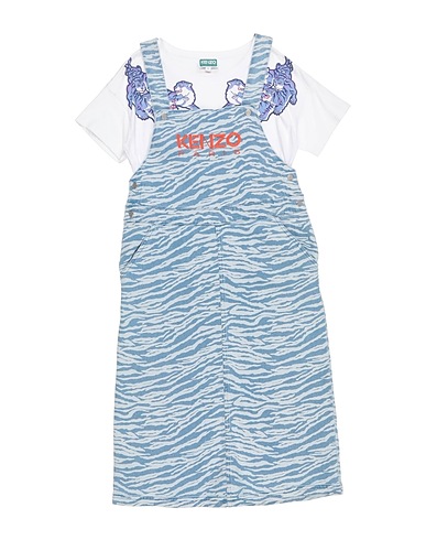KENZO KIDS Kids’ dungarees Blue 98% Cotton, 2% Elastane