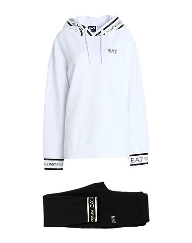 EA7 Jogginanzug Weiß 60% Polyester, 36% Viskose, 4% Elastan