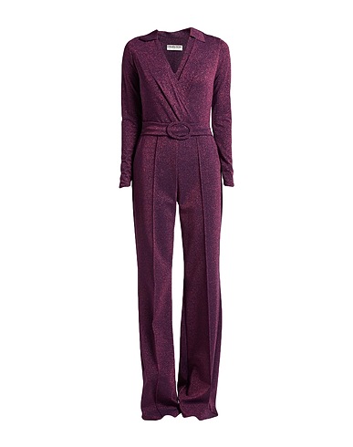 CHIARA BONI LA PETITE ROBE Tute e Salopette Prugna 42% Poliammide, 40% Viscosa, 10% Elastan, 8% Poliestere