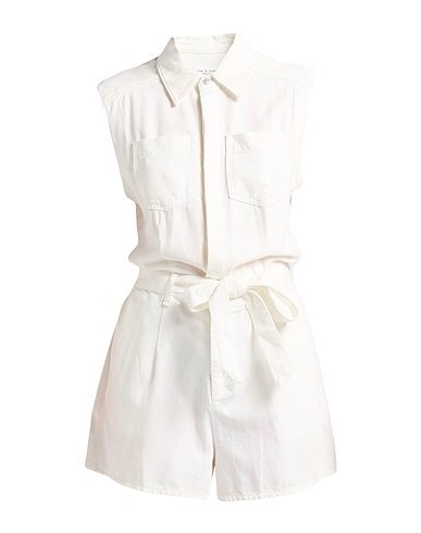 RAG & BONE Denim overall White 59% Cotton, 41% Lyocell
