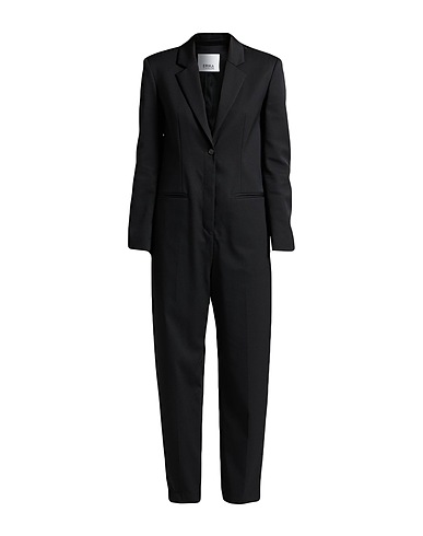 ERIKA CAVALLINI Jumpsuits and Dungarees Black 54% Polyester, 44% Virgin Wool, 2% Elastane