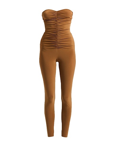 NORMA KAMALI Jumpsuits and Dungarees Sand 95% Polyester, 5% Elastane