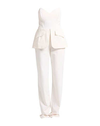 ELISABETTA FRANCHI Jumpsuit AVORIO 84% Polyamide, 16% Elastane