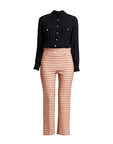 ELISABETTA FRANCHI Tute e Salopette Nero 100% Viscosa, Poliestere, Elastan