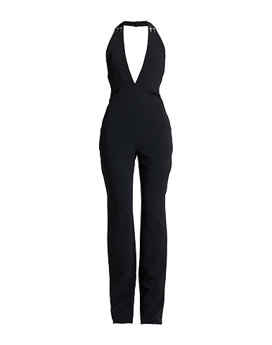 MUGLER Jumpsuits and Dungarees Black 52% Acetate, 45% Viscose, 3% Elastane