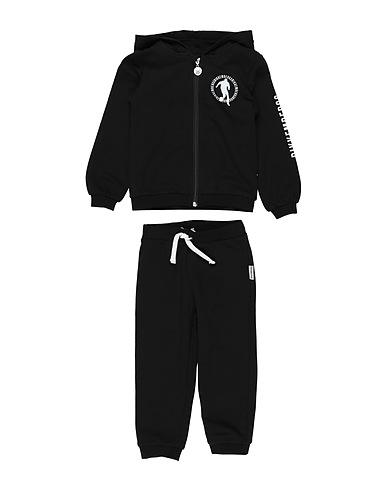 BIKKEMBERGS Tracksuit Black 95% Cotton, 5% Elastane