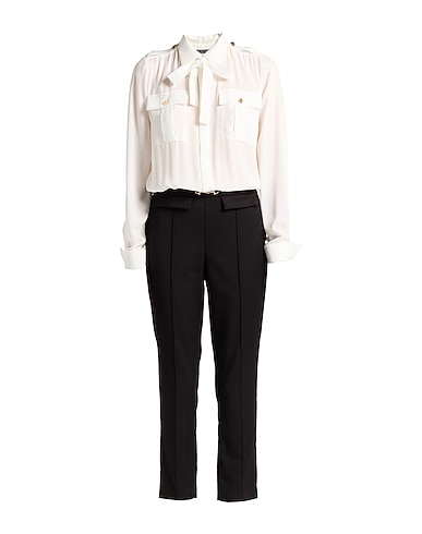 CRISTINAEFFE Jumpsuits and Dungarees White 64% Polyester, 33% Viscose, 3% Elastane