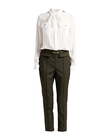 CRISTINAEFFE Overalls & Latzhosen Militärgrün 64% Polyester, 33% Viskose, 3% Elastan