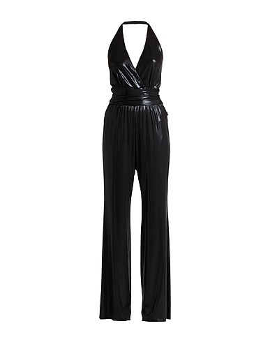 LOVE MOSCHINO Jumpsuits and Overalls Black 95% Polyester, 5% Elastane