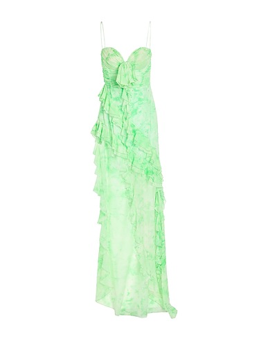 ALESSANDRA RICH Long dress Light green 100% Silk