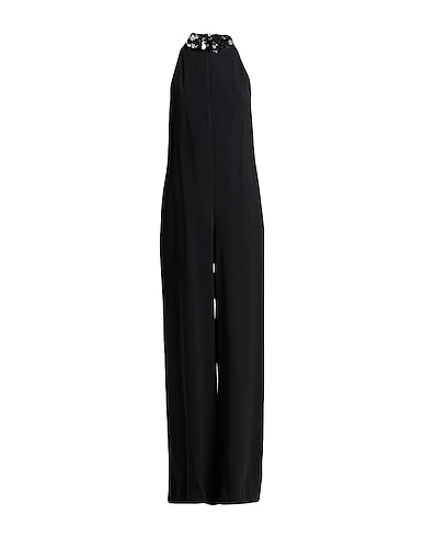 JUCCA Jumpsuits and Dungarees Black 71% Acetate, 29% Viscose, Polyester, Elastane
