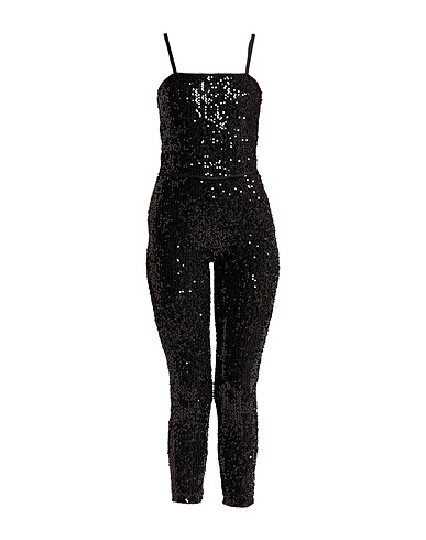 SEVENTY VENEZIA Tute e Salopette Nero 94% Poliestere, 6% Elastan