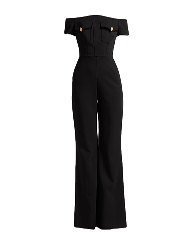 BALMAIN Jumpsuits and Dungarees Black 97% Viscose, 3% Elastane