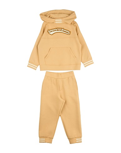 EMPORIO ARMANI Tracksuit Beige 76% Cotton, 18% Polyester, 6% Elastane