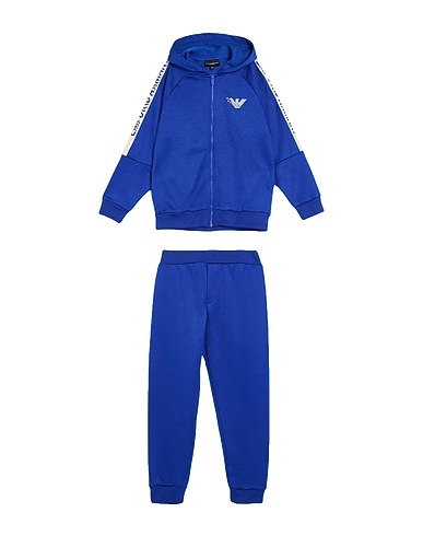 EMPORIO ARMANI Tracksuit Blue 57% Polyester, 43% Cotton, Elastane
